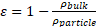 porosity formula linked to the density